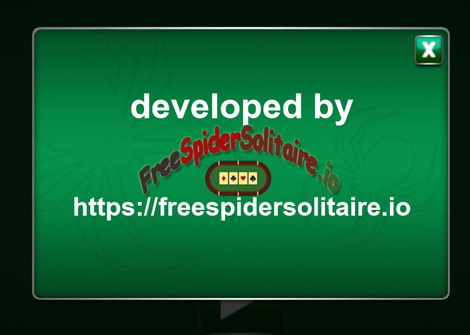 Free Spider Solitaire.