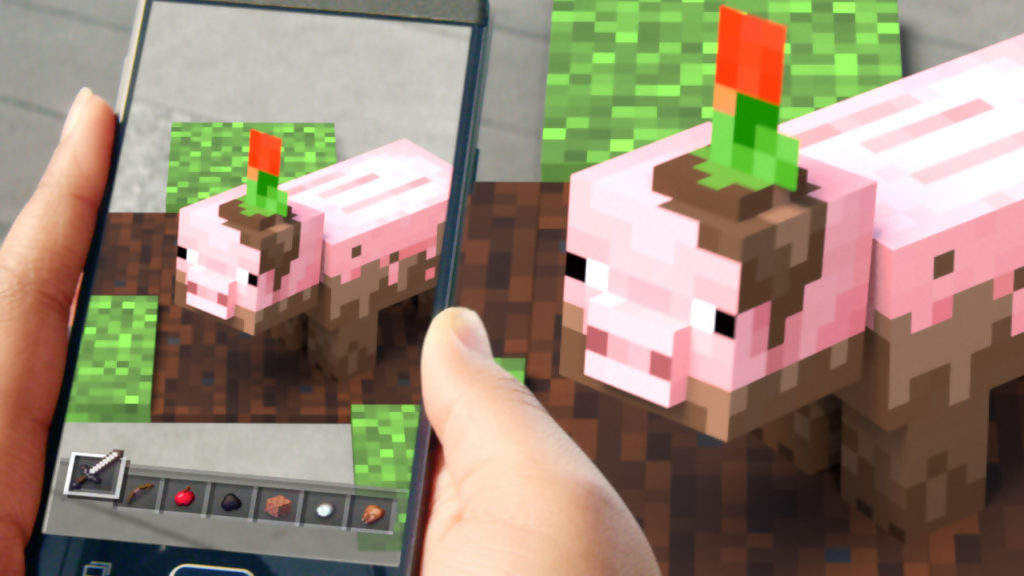 Tappables” in Minecraft Earth. 